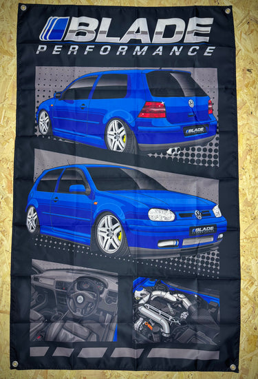 Blade Performance VW Mk4 Golf Car Window Banner UK
