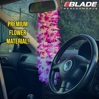 Thick Hawaiian Garland Car Mirror Decoration - Blade Performance UK
