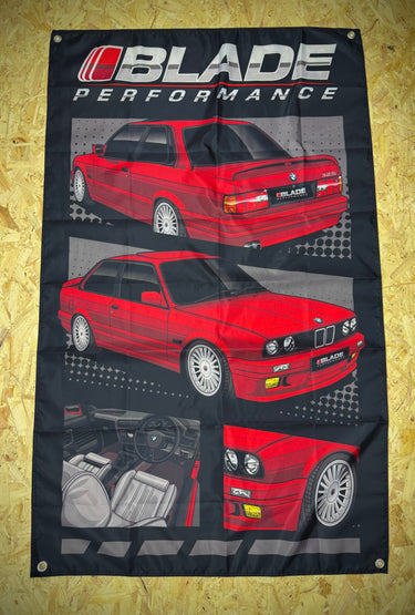BMW E30 325i XL Car Window Banner - Blade Performance UK