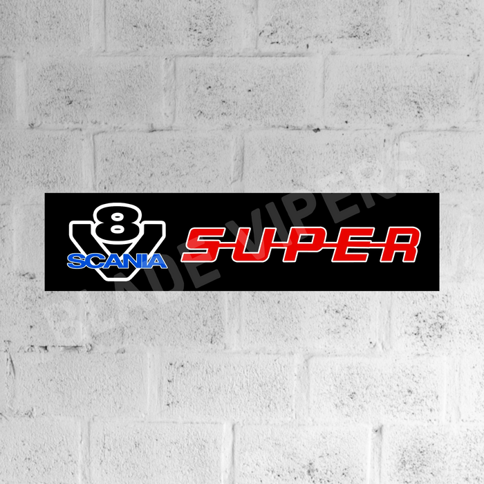 LIMITED EDITION V8 Scania Banner