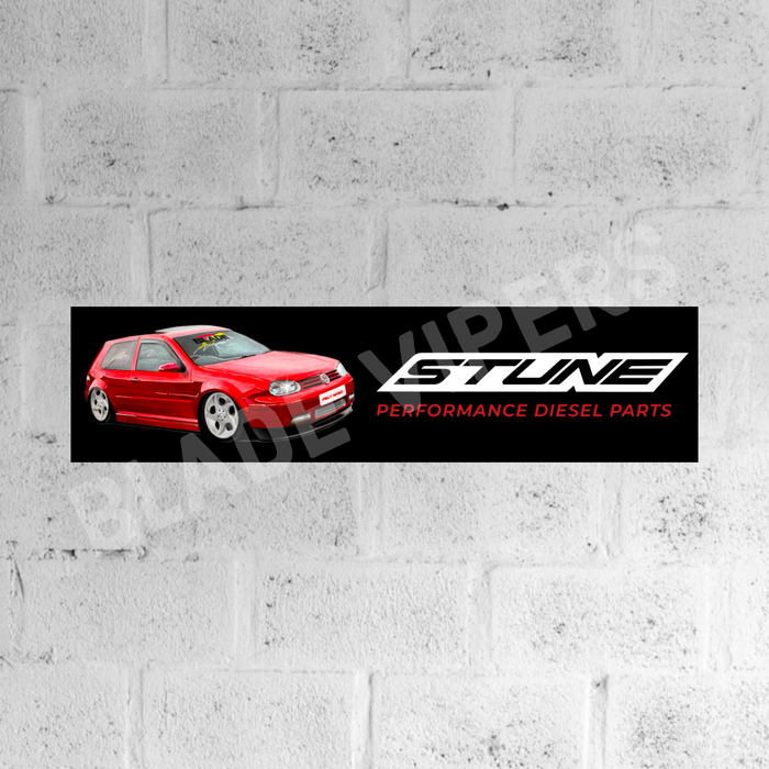 Red Mk4 Golf Banner