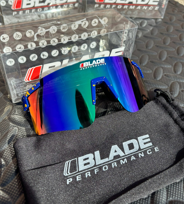 Tropical Blue Blade Sunglasses