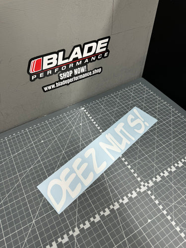 Deez Nutz Car Window Sticker - Blade Performance UK