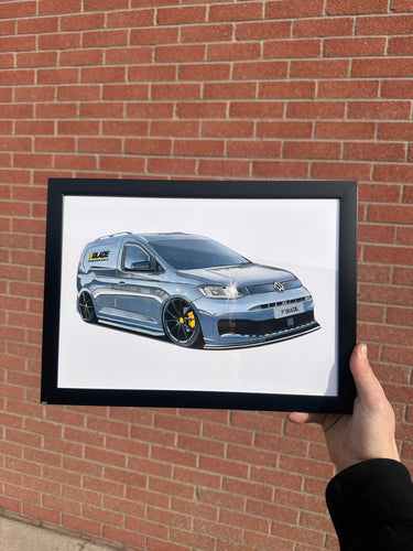 VW Caddy Framed Photo - Blade Performance UK