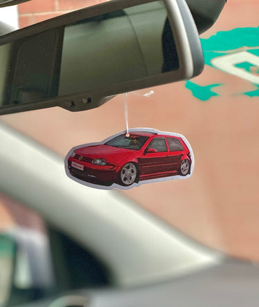 Red VW Mk4 Golf Car Air Freshener - Blade Performance UK
