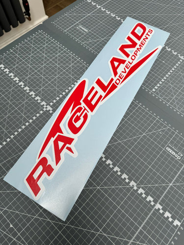 Large Raceland Car Window Sticker - Blade Performance UK