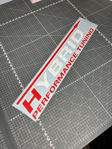 Large Hybrid Car Window Sticker - Blade Performance UK