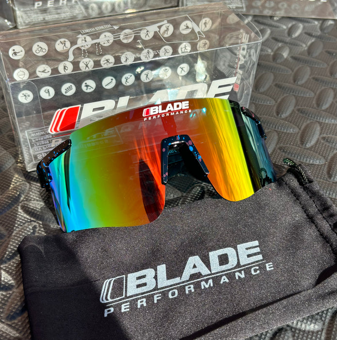 Tropical Black Blade Sunglasses