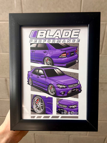 Lexus IS200 Framed Print - Blade Performance UK