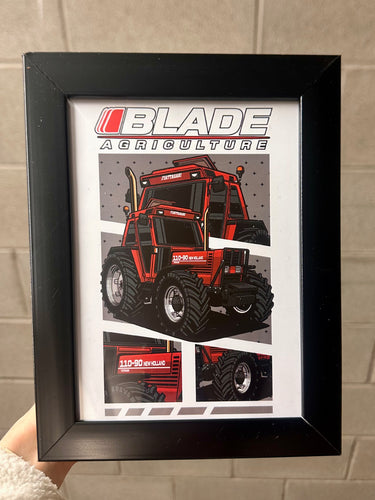 Fiat 110-90 Tractor Framed Print - Blade Performance UK