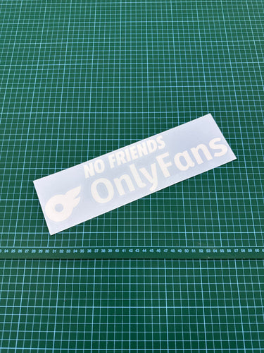 No Friends Car Window Sticker - Blade Performance UK