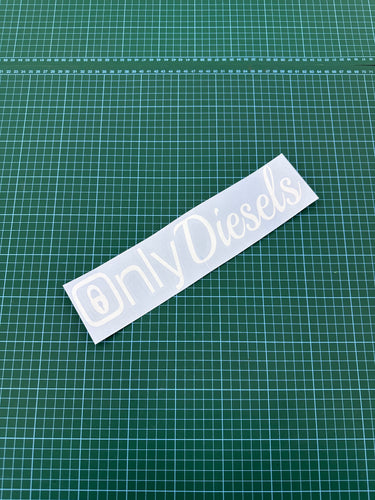 Only Diesels Car Window Sticker - Blade Performance UK