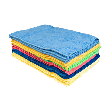 Auto Choice 24 pack 250 GSM microfibre cloths 30 x 40cm in assorted colours