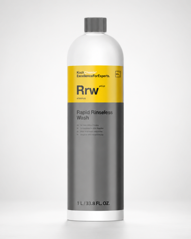 Bottle of Koch Industries Rrw Rapid Rinseless Wash on a white background
