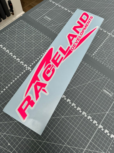 Large Raceland Window Sticker