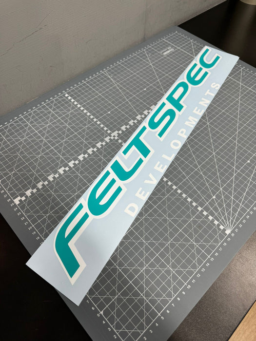 Large Felt Spec Window Sticker