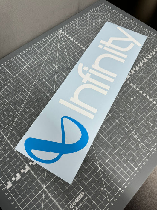 Large infinity Window Sticker