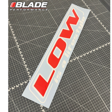 60 cm “LOW Lifestyle”Window Sticker