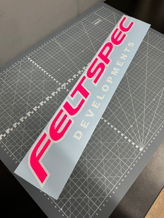 Large Felt Spec Window Sticker