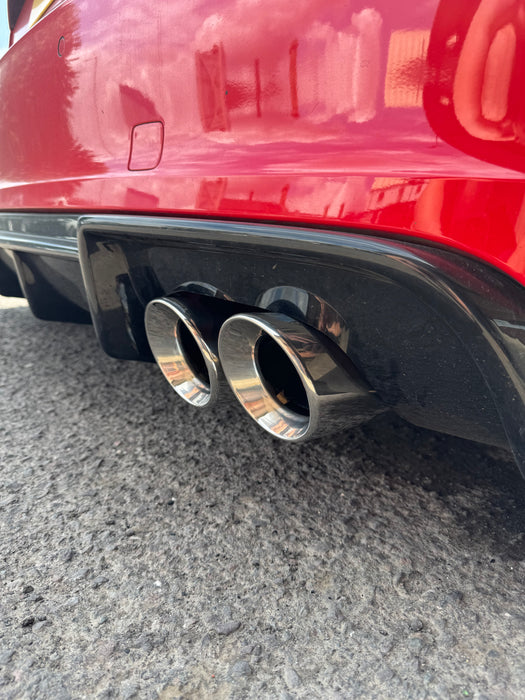 3.8" Exhaust Tips for Audi S3 8V/ MK7 Golf R - Push Fit - No Cutting