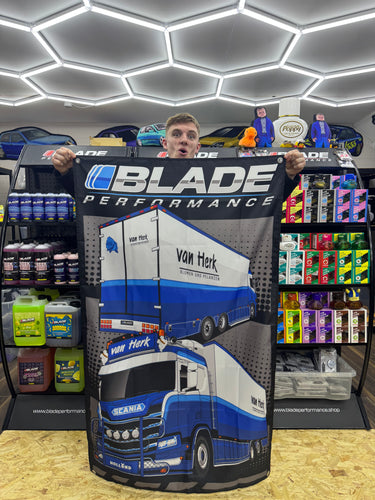 Scania R650 Van Herk Truck Window Banner - Blade Performance UK