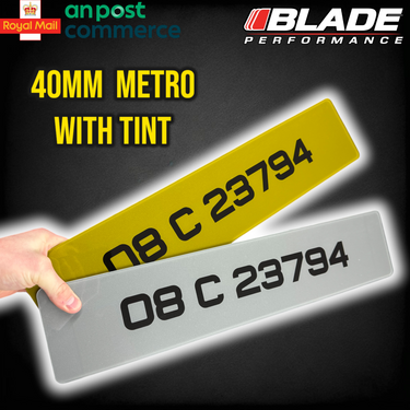 Printed TINTED Metro Show Plates (Display Purposes Only)