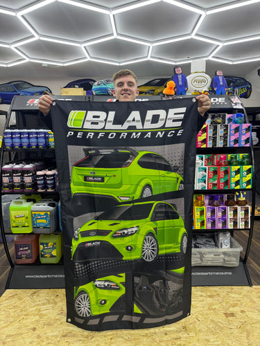 Ford Focus RS Mk2 XL Car Window Banner - Blade Performance UK