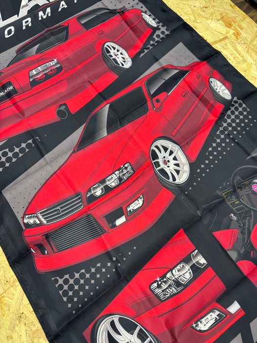Red JZX 100 Chaser XL Banner