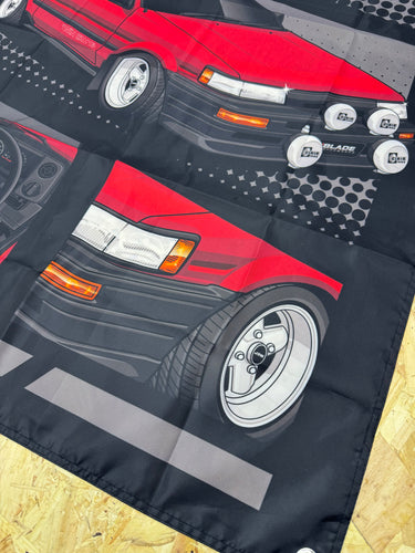 Toyota Twin Cam Car Window Banner - Blade Performance UK