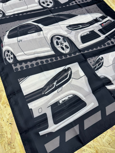 VW Mk6 Golf XL Car Window Banner - Blade Performance UK