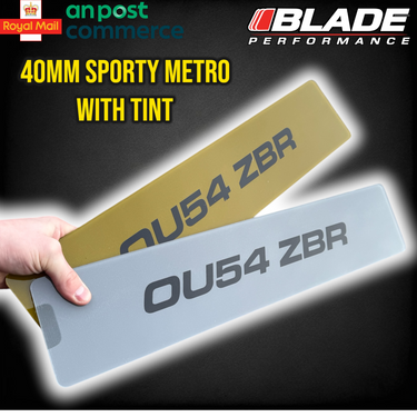 Printed TINTED Sporty Metro Show Plates (Display Purposes Only)