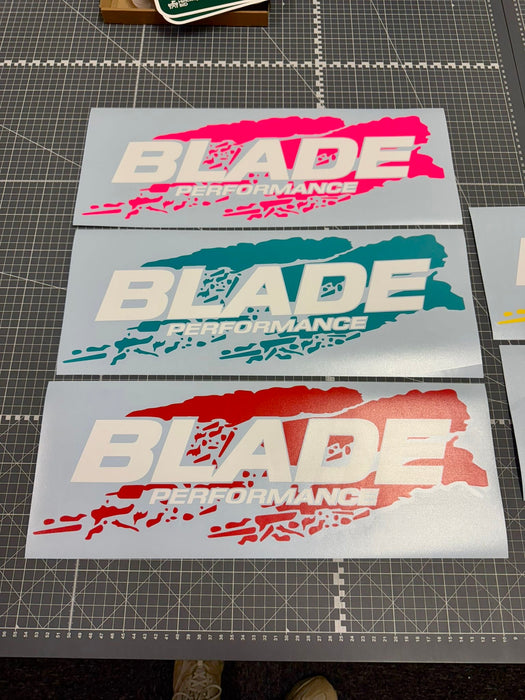 Blade Scratch Window Sticker