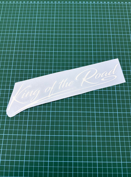 King Of The Road Window Sticker