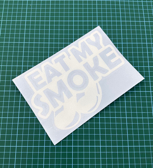 Eat My Smoke Window Sticker