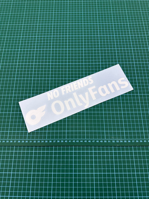 No Friends… Window Sticker