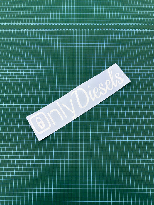 Only Diesels Window Sticker