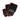 Auto Choice PM23R black carpet car mat set with red trim, four pieces