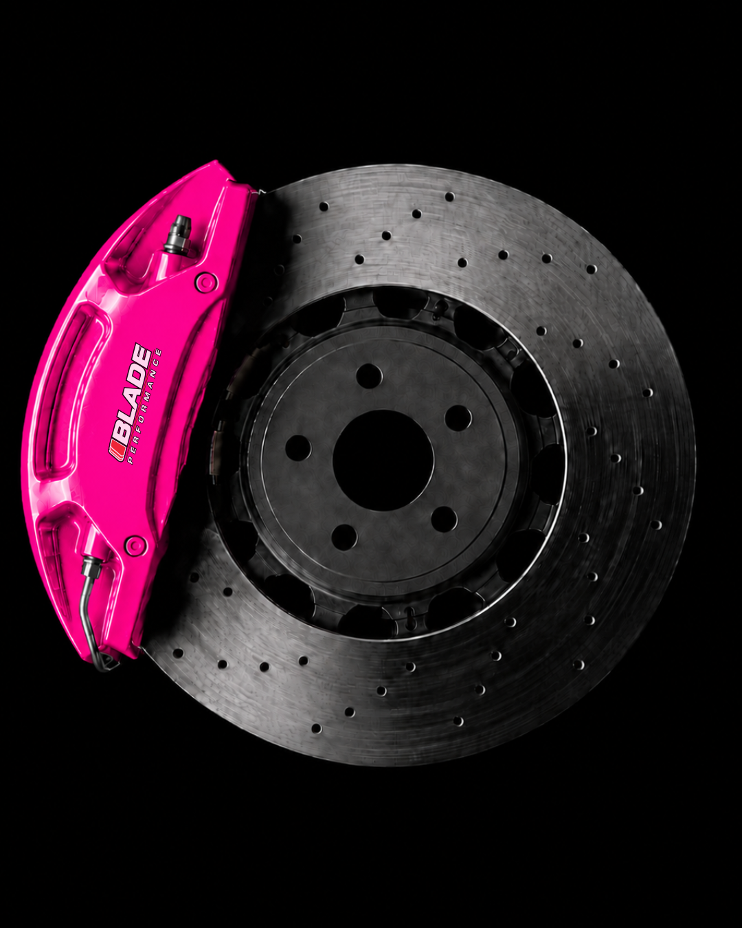 Fluorescent Pink brake caliper paint