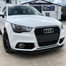 White Audi A1 8X S line with ABS front splitter